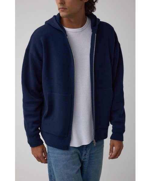 AZUL BY MOUSSY（アズールバイマウジー） パーカー ニットジップアップ