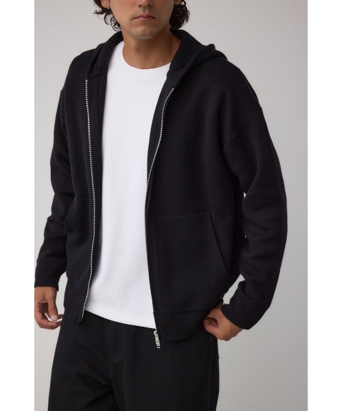 AZUL BY MOUSSY（アズールバイマウジー） パーカー ニットジップアップ