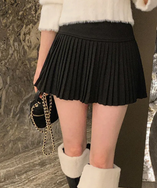 スカート インナーパンツ付き プリーツミニスカート : ZOZOTOWN Yahoo
