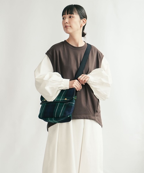 SOLAMONAT（ソラモナ） ベスト ジレ ペンネ天竺 背中タックベスト