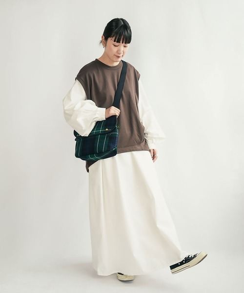SOLAMONAT（ソラモナ） ベスト ジレ ペンネ天竺 背中タックベスト