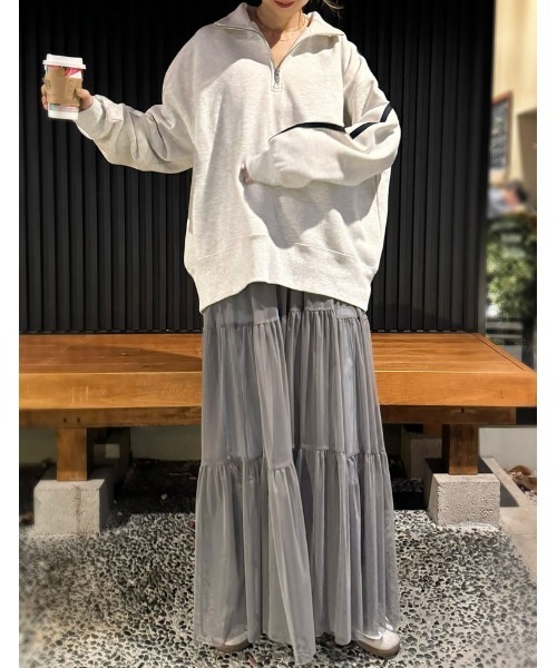 Re:EDIT（リエディ） サロペットスカート MEDIUM グレー レディース