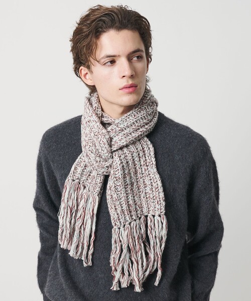 ビューティー＆ユース ユナイテッドアローズ（BEAUTY&YOUTH）/ローゲージ リブ マフラー BEAUTY＆YOUTH UNITED ARROWS マフラー ローゲージ リブ マフラー