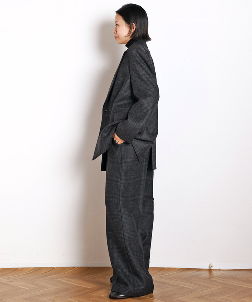 AP STUDIO ジャケット テーラードジャケット グレンチェックダブル