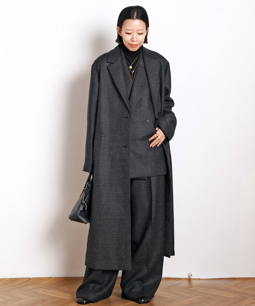 AP STUDIO ジャケット テーラードジャケット グレンチェックダブル