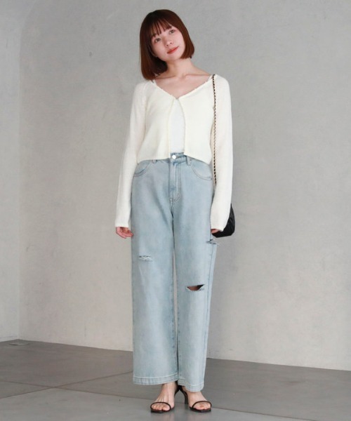 [archives] вязаный ансамбль MEDIUM слоновая кость женский 