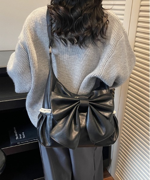 gossip!ロサンゼルス ショルダーバッグ バッグ Y2K リボンレースレザー