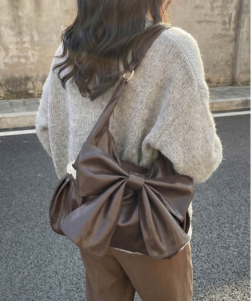 gossip!ロサンゼルス ショルダーバッグ バッグ Y2K リボンレースレザー