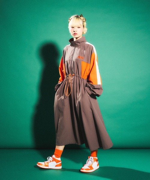 「PUNYUS」 長袖ワンピース 3 パープル レディース_画像2