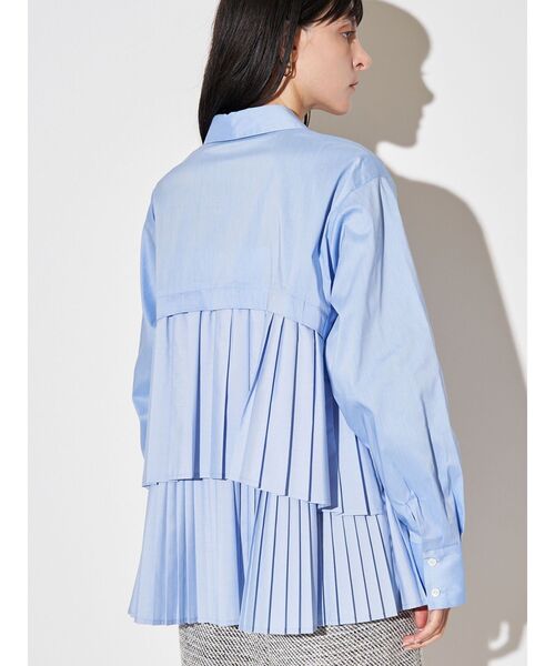 ELENDEEK（エレンディーク） ブラウス シャツ プリーツレイヤード