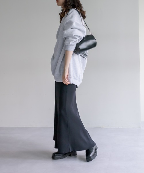 「mystic」 スウェットカットソー FREE グレー レディース_画像4