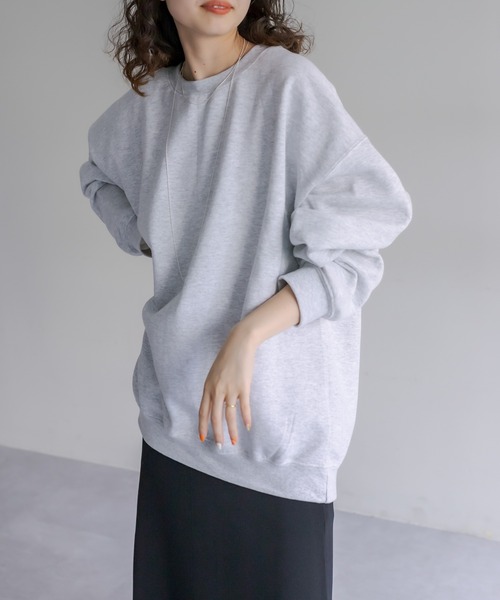 「mystic」 スウェットカットソー FREE グレー レディース_画像6