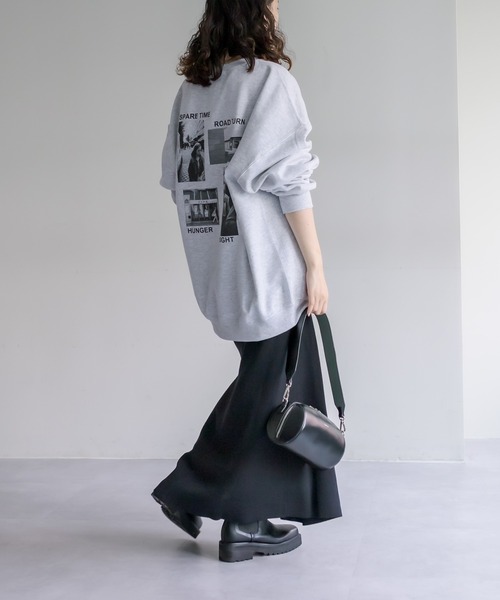 「mystic」 スウェットカットソー FREE グレー レディース_画像9