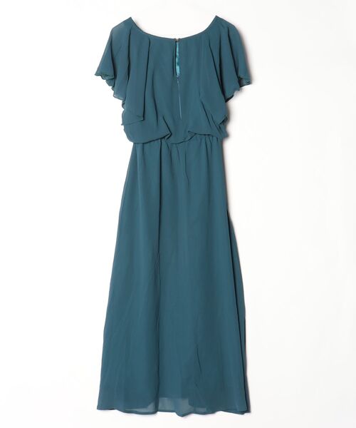 「Lace Ladies」 半袖ワンピース L ブルーグリーン レディース_画像2