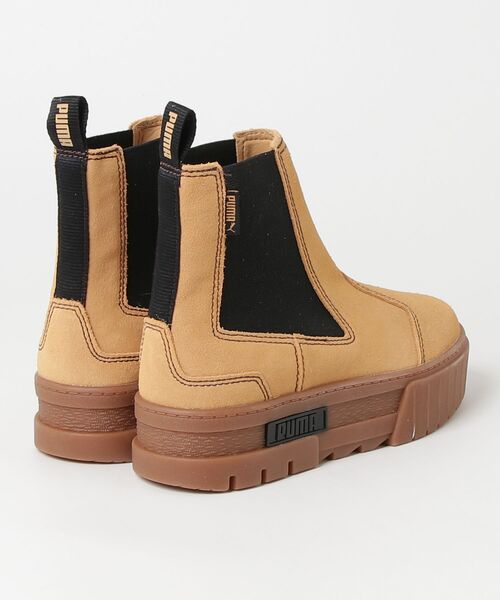 「PUMA」 ショートブーツ 22.5cm ベージュ系その他 レディース_画像2