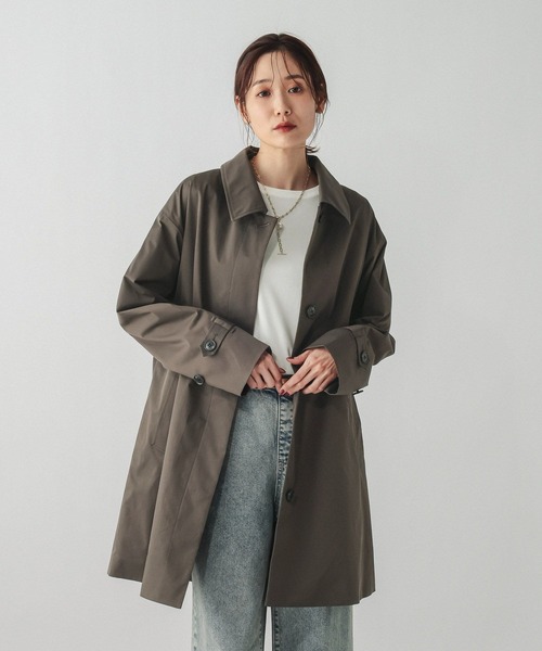 GLOBAL WORK（グローバルワーク） ステンカラーコート コート 防風