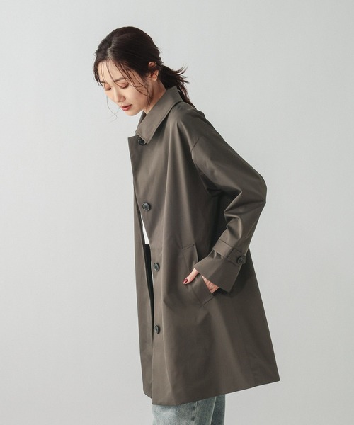 防風ステンカラーミドルコート GLOBAL WORK｜防風ステンカラーミドルコート/612367 | Rakuten Fashion