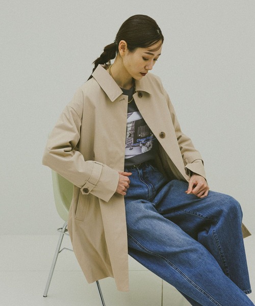 GLOBAL WORK（グローバルワーク） ステンカラーコート コート 防風