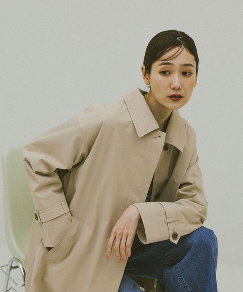 防風ステンカラーミドルコート GLOBAL WORK｜防風ステンカラーミドルコート/612367 | Rakuten Fashion