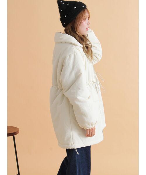 ehka sopo（エヘカソポ） ブルゾン アウター 襟ボア中綿ジャケット