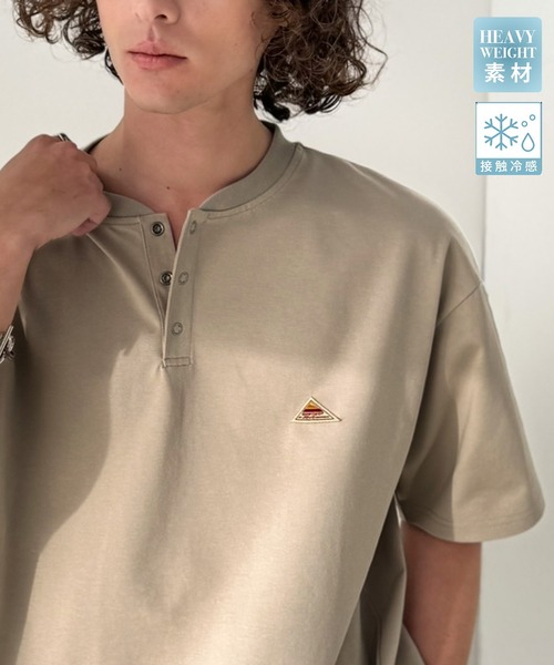 あすなろ wjk バックボアヘンリーネック Java ヘンリーネック tシャツ 「JaVaジャバコラボ」「接触冷感機能付き