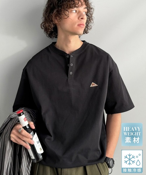 Java ヘンリーネック tシャツ 「JaVaジャバコラボ」「接触冷感機能付き