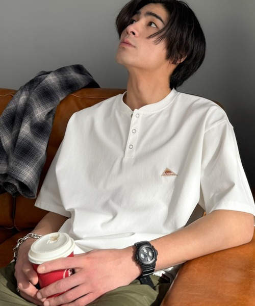 Java ヘンリーネック tシャツ 「JaVaジャバコラボ」「接触冷感機能付き