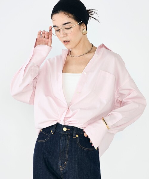 新品✨ノーリーズ✨シルク風ウォッシャブルシャツ✨36 ウォッシャブルOX2WAYシャツ（シャツ/ブラウス）｜NOLLEY'S Sophi