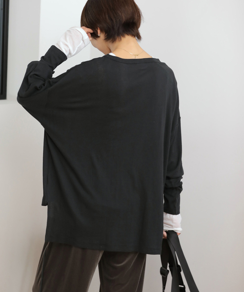 「MILLER」 長袖カットソー FREE ブラック レディース_画像7