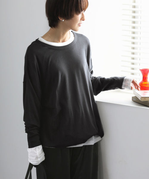 「MILLER」 長袖カットソー FREE ブラック レディース_画像9