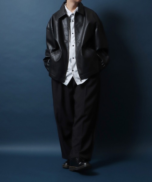 「ANPAS」 ブルゾン L ブラック メンズ_画像9