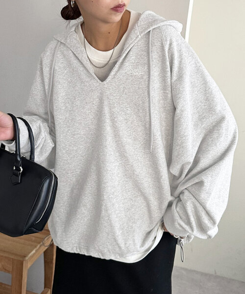 Discoat（ディスコート） プルオーバーパーカー FREE ライトグレー