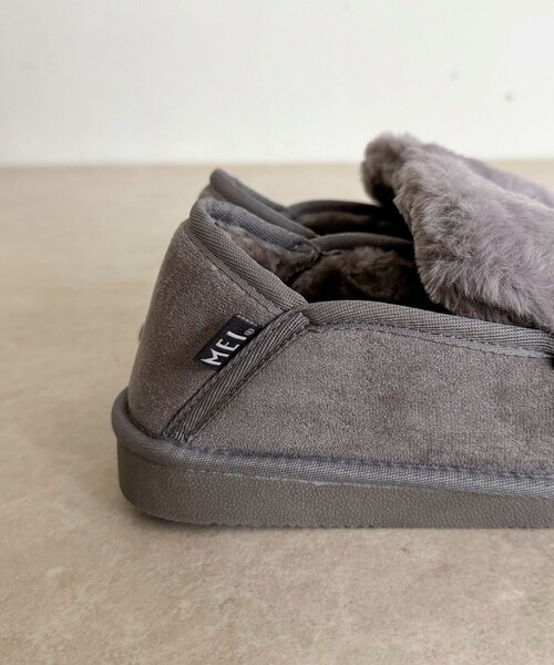 「MEI」 モカシンシューズ M グレー レディース_画像9