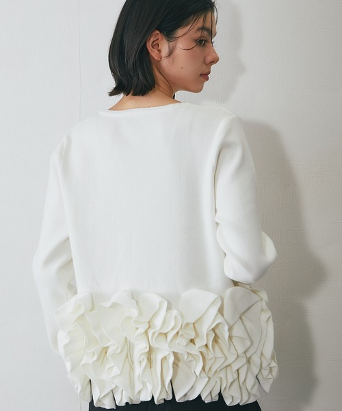 SMILE ORCHID（スマイルオーキッド） カーディガン 裾フリル