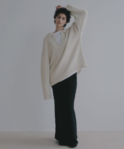 ETRE TOKYO ダブルフェイスIラインスカート ダブルフェイスIラインスカート(S IVORY): ボトムス │ ETRE TOKYO