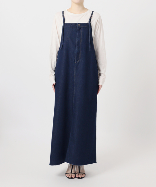 完売ウォッシャブル / デュ ジュール SQUARE JEAN PINAFORE