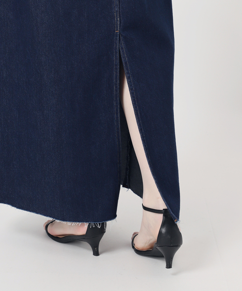 完売ウォッシャブル / デュ ジュール SQUARE JEAN PINAFORE