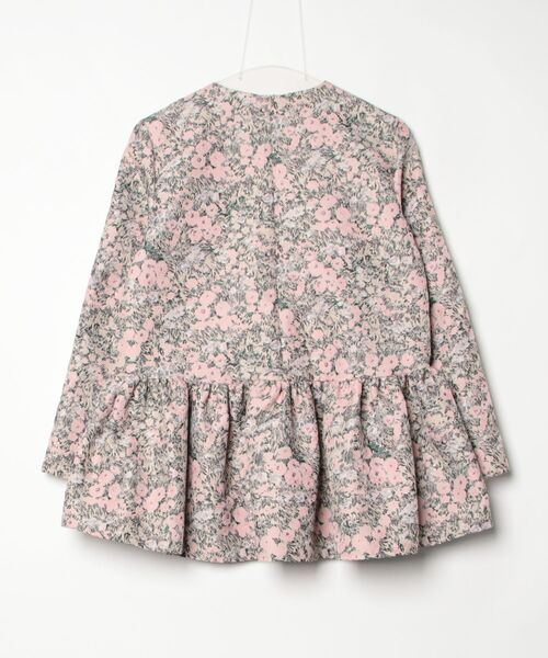 「TSURU by Mariko Oikawa」 花柄長袖ブラウス 36 ピンク レディース_画像2