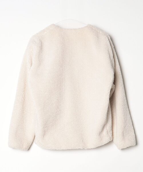 「PLST」 ノーカラージャケット S ベージュ レディース_画像2