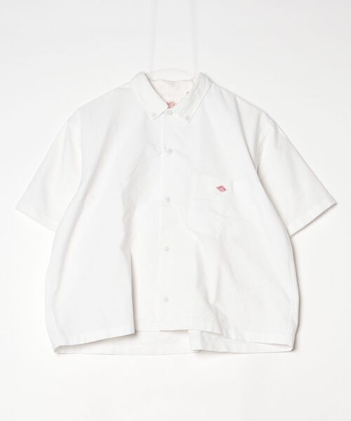 Danton（ダントン） 半袖シャツ 36 ホワイト レディース : ZOZOTOWN 