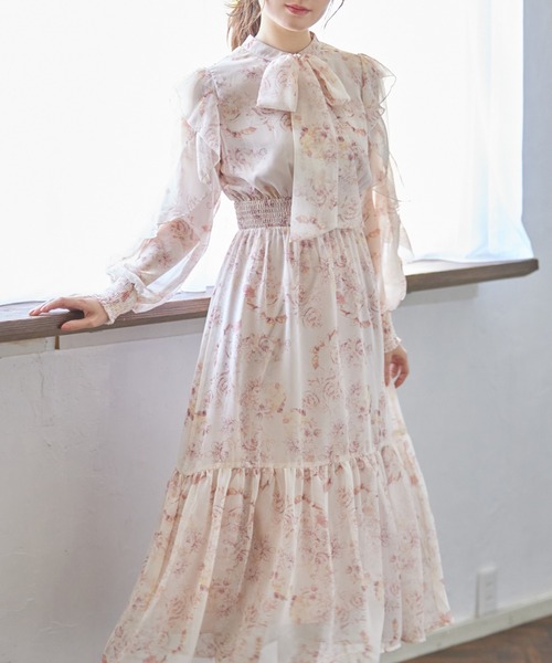 「tocco closet」 長袖ワンピース M ブルー レディース_画像7