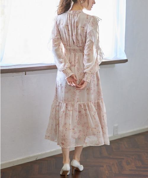 「tocco closet」 長袖ワンピース M ブルー レディース_画像8