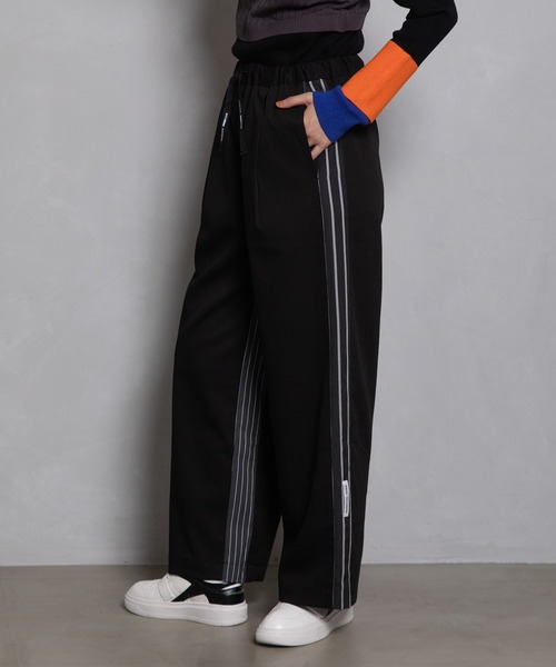 「MARECHAL TERRE」 イージーパンツ MEDIUM チャコールグレー レディース_画像2