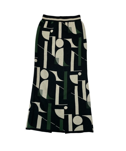 「DOLLUPOOPS」 ニットスカート 38 ブラック レディース_画像3