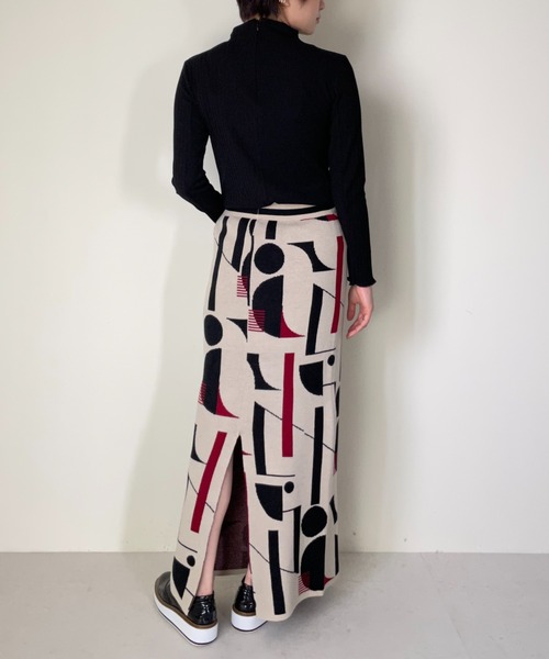 「DOLLUPOOPS」 ニットスカート 38 ブラック レディース_画像8