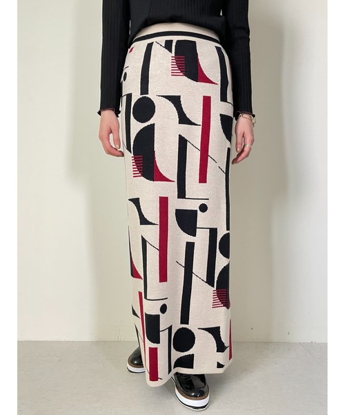 「DOLLUPOOPS」 ニットスカート 38 ブラック レディース_画像9