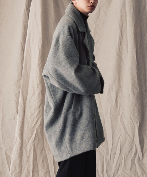 「epnok」 チェスターコート LARGE チャコールグレー メンズ_画像3