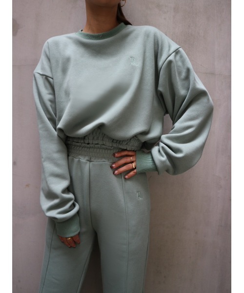 「TRUNC」 スウェットカットソー FREE チャコールグレー レディース_画像4