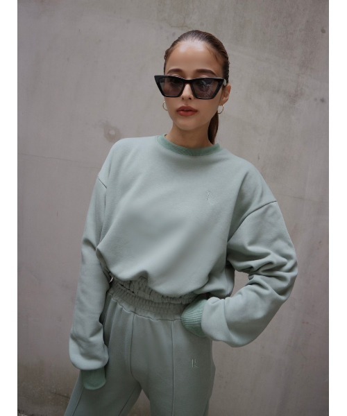 「TRUNC」 スウェットカットソー FREE チャコールグレー レディース_画像6