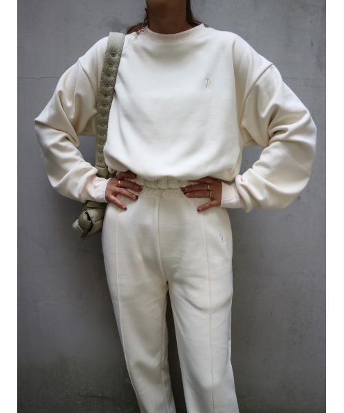 「TRUNC」 スウェットカットソー FREE チャコールグレー レディース_画像8